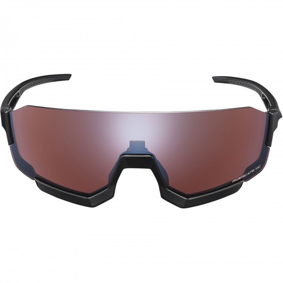 Shimano Aerolite Glasses, Metallic Black, RideScape Road Lens