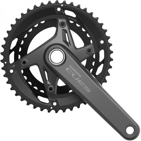 Shimano FC-U6010 CUES HollowTech II chainset, for 11-speed, 170 mm, 46/32T Shimano FC-U6010 CUES HollowTech II chainset, for 11-speed, 170 mm, 46/32T