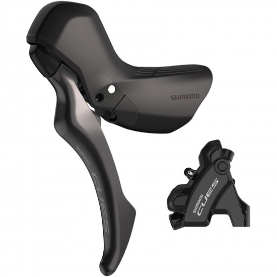 Shimano BL-U6030 CUES hydraulic disc brake lever bled with BR-U6030 calliper, left rear
