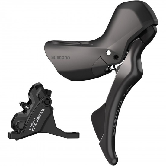 Shimano CUES ST-U6030 bled hydraulic, mechanical STI set, flat mount calliper, RH Front