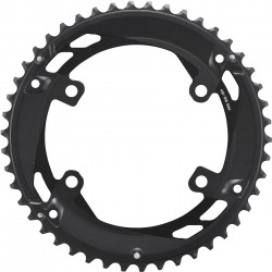 Shimano FC-U6010-2 CUES 11 speed double outer chainring, 46T for 46-32T Shimano FC-U6010-2 CUES 11 speed double outer chainring, 46T for 46-32T