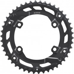 Shimano FC-U6000-2 CUES 10/9 speed double outer chainring, 46T-BN for 46-30T Shimano FC-U6000-2 CUES 10/9 speed double outer chainring, 46T-BN for 46-30T