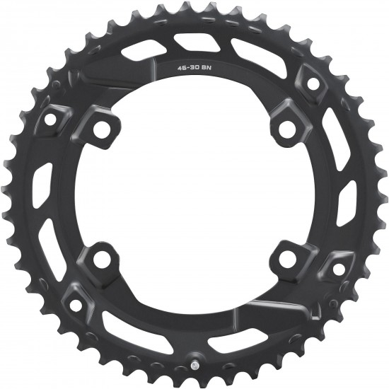 Shimano FC-U6000-2 CUES 10/9 speed double outer chainring, 46T-BN for 46-30T