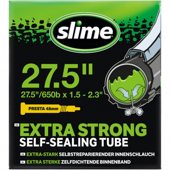 Slime TUBE SLIME 27.5x1.5-2.3" Presta Smart Tube - 27.5 x 1.50-2.30 inch - Presta Valve