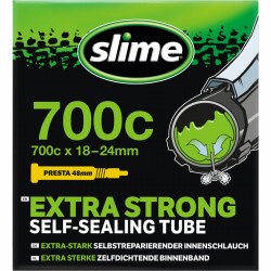 Slime TUBE SLIME 700x18-24 Presta Smart Tube - 700 x 18-24c - Presta Valve Slime TUBE SLIME 700x18-24 Presta Smart Tube - 700 x 18-24c - Presta Valve