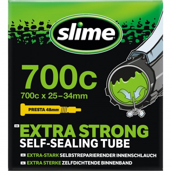 Slime TUBE SLIME 700x25-34 Presta Smart Tube - 700 x 25-34c - Presta Valve Slime TUBE SLIME 700x25-34 Presta Smart Tube - 700 x 25-34c - Presta Valve