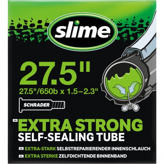 Slime TUBE SLIME 27.5x1.5-2.3" Schrader Smart Tube - 27.5 x 1.50-2.30 inch - Schrader Valve