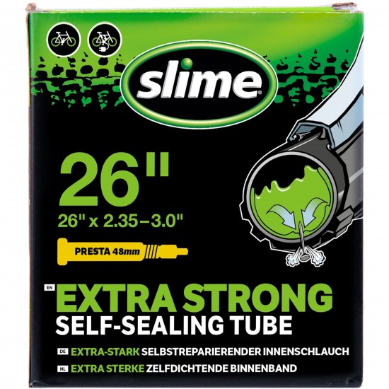 Slime TUBE SLIME 26" Presta Smart Tube - 26 x 2.35 - 3.0 inch - Presta Valve