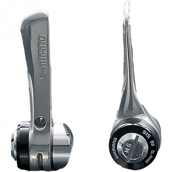 Shimano SL-R400 downtube shifters - braze-on, 8-speed
