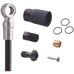 Shimano SM-BH90 disc brake hose ZEE M640, straight banjo, rear, 1700 mm, black Shimano SM-BH90 disc brake hose ZEE M640, straight banjo, rear, 1700 mm, black