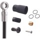 Shimano SM-BH90 disc brake hose ZEE M640, straight banjo, front, 1000 mm, black
