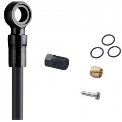 Shimano SM-BH90 XTR disc brake cuttable hose, straight banjo, front, black Shimano SM-BH90 XTR disc brake cuttable hose, straight banjo, front, black