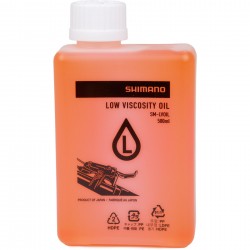 Shimano SM-LVOIL Low viscosity Shimano mineral oil 500 ml, yellow Shimano SM-LVOIL Low viscosity Shimano mineral oil 500 ml, yellow