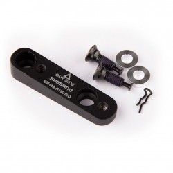 Shimano Disc adapter for Flat mount calliper, for Flat mount frame, for 160mm rotor Shimano Disc adapter for Flat mount calliper, for Flat mount frame, for 160mm rotor