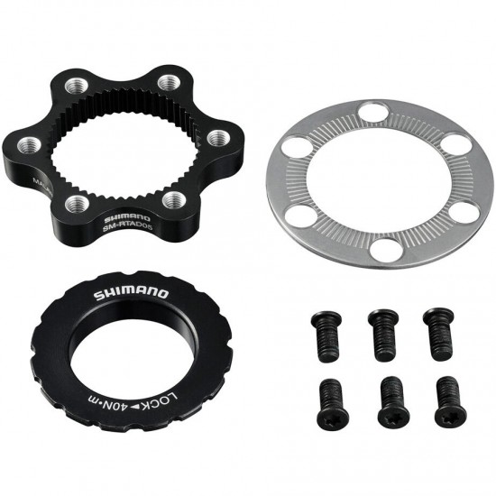 Shimano SM-RTAD05 6-bolt rotor to Centre-Lock hub disc adapter Shimano SM-RTAD05 6-bolt rotor to Centre-Lock hub disc adapter