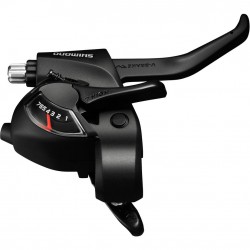 Shimano ST-EF41 EZ fire plus STI set for V-brakes, 3x6-speed, 2-finger lever, black Shimano ST-EF41 EZ fire plus STI set for V-brakes, 3x6-speed, 2-finger lever, black