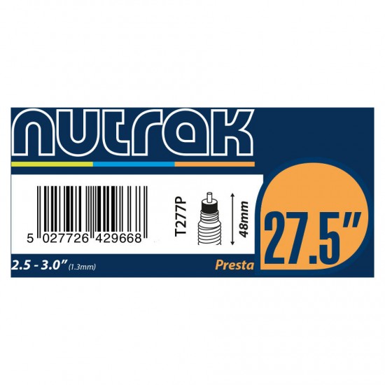 Nutrak 27.5" or 650B x 1.75 - 2.125 Schrader inner tube Nutrak 27.5" or 650B x 1.75 - 2.125 Schrader inner tube