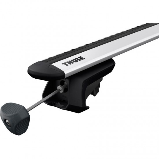 Thule 7104 Evo Raised Rail foot pack for cars with roof rails, pack of 4