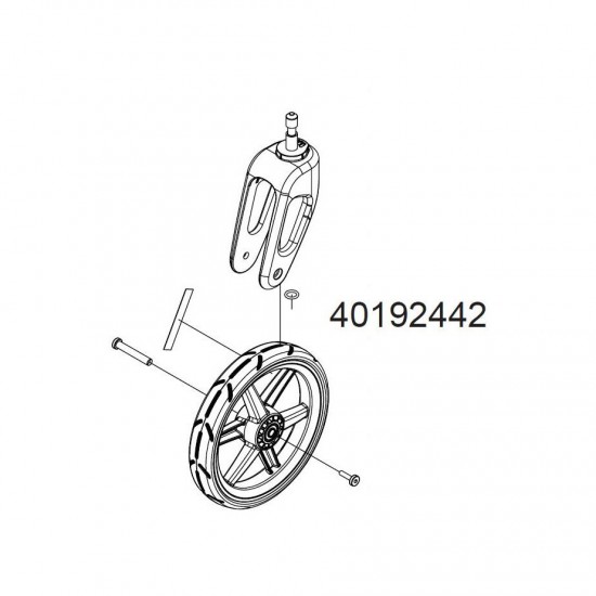 Thule Chariot replacement stroller wheel and caster for Cross or Lite