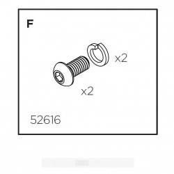Thule Pack'n Pedal Hook fixing bolts with washers Thule Pack'n Pedal Hook fixing bolts with washers