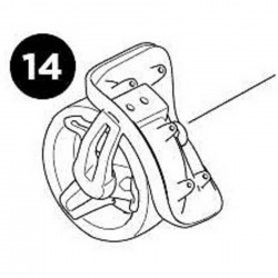 Thule Roundtrip Transition wheel assembly with wrap, right Thule Roundtrip Transition wheel assembly with wrap, right