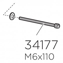 Thule 34177 Screw MC 6S M6 x 110 mm Thule 34177 Screw MC 6S M6 x 110 mm