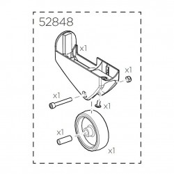 Thule 52848 Transport wheel EasyFold XT Left Thule 52848 Transport wheel EasyFold XT Left