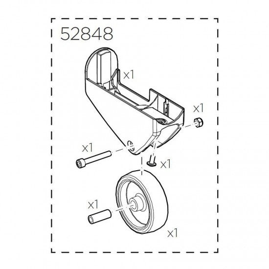 Thule 52848 Transport wheel EasyFold XT Left