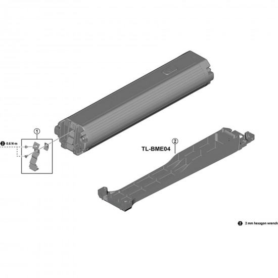 Shimano TL-BME04 battery mount setting tool for BM-E8030 (BT-E8035) Shimano TL-BME04 battery mount setting tool for BM-E8030 (BT-E8035)