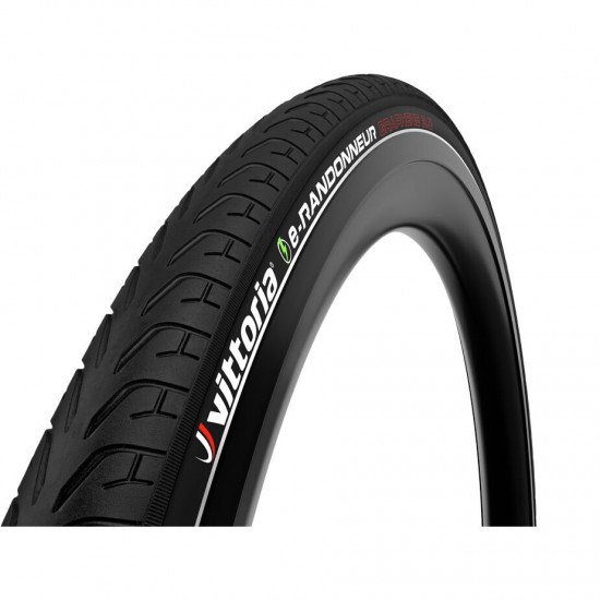 Vittoria E-Randonneur 700x48c Rigid Full Black Refl G2.0 Tyre Vittoria E-Randonneur 700x48c Rigid Full Black Refl G2.0 Tyre