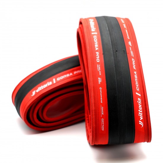Vittoria Corsa Pro 700x28c Fold TLR Red Vuelta LTD G2.0 Vittoria Corsa Pro 700x28c Fold TLR Red Vuelta LTD G2.0