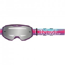 Oneal B-10 Goggle STRIPED pink/purple - clear Oneal B-10 Goggle STRIPED pink/purple - clear