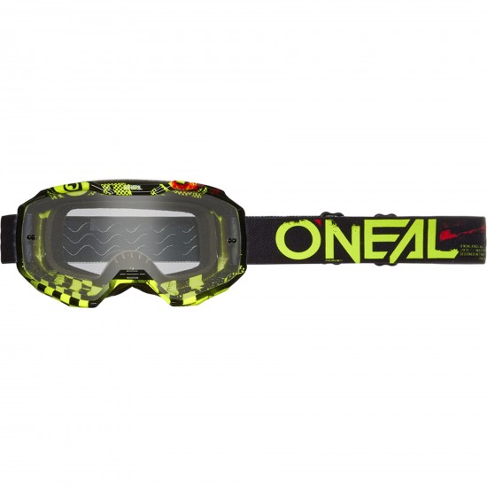 Oneal B-10 Goggle ATTACK black/neon yellow - clear Oneal B-10 Goggle ATTACK black/neon yellow - clear