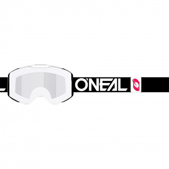 Oneal B-30 Goggle BOLD black/white - silver mirror