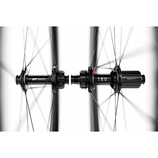 DT Swiss ARC 1100 DICUT disc brake wheel, carbon clincher 55 x 22 mm rim, rear DT Swiss ARC 1100 DICUT disc brake wheel, carbon clincher 55 x 22 mm rim, rear