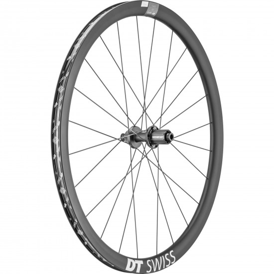 DT Swiss ERC 1400 DICUT disc brake wheel, carbon clincher 35 x 22 mm, rear DT Swiss ERC 1400 DICUT disc brake wheel, carbon clincher 35 x 22 mm, rear
