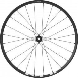 Shimano WH-MT500 MTB wheel, 27.5 in (650b), 15 x 100 mm thru-axle, front, black Shimano WH-MT500 MTB wheel, 27.5 in (650b), 15 x 100 mm thru-axle, front, black