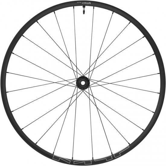 Shimano WH-MT601 tubeless compatible wheel - 29er, 15 x 100 mm axle, front, black Shimano WH-MT601 tubeless compatible wheel - 29er, 15 x 100 mm axle, front, black