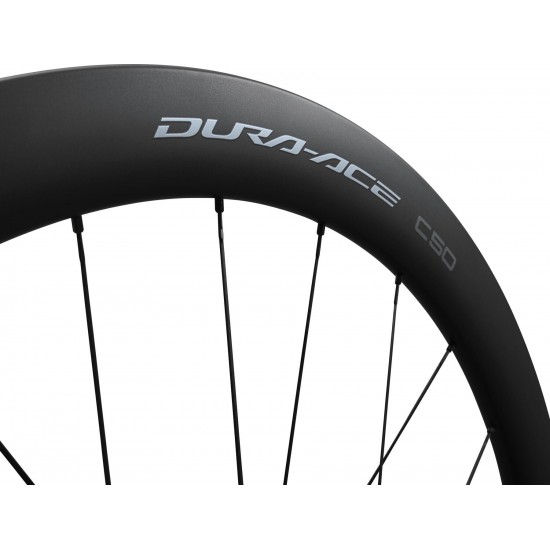 Shimano WH-R9270-C50-TL Dura-Ace disc Carbon clincher 50 mm, front 12x100 mm Shimano WH-R9270-C50-TL Dura-Ace disc Carbon clincher 50 mm, front 12x100 mm