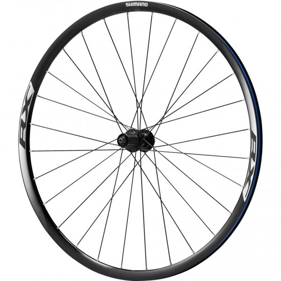 Shimano WH-RX010 Disc Road Wheel, Clincher 24 mm, 11-Speed, Black, Rear