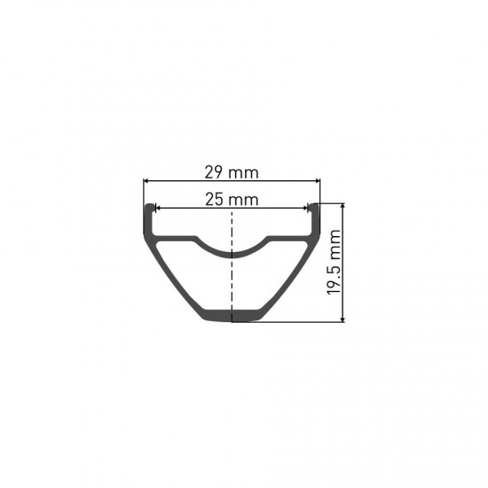 DT Swiss X 1900 wheel, 25 mm rim, 15 x 100 mm axle, 29 inch front