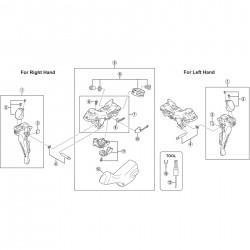 Shimano ST-6800 clamp band unit (23.8 mm-24.2 mm)