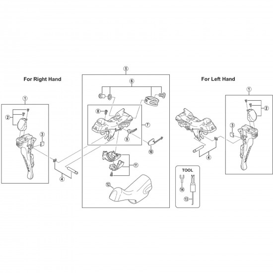 Shimano ST-6800 left hand bracket
