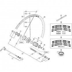 Shimano WH-RS10 spoke 304 mm black