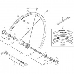 Shimano WH-RS20 spoke black 284 mm