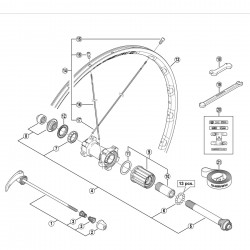 Shimano WH-7850 spoke 302 mm Shimano WH-7850 spoke 302 mm