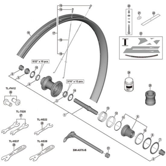 Shimano WH-M9000 nipple