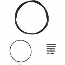 Shimano MTB gear cable set for rear only, Polymer coated stainless steel inner, black