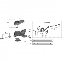 Shimano SL-S7000 indicator unit, black Shimano SL-S7000 indicator unit, black