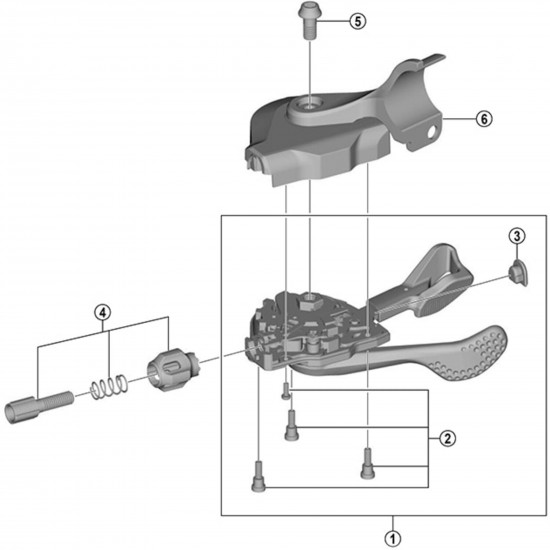 Shimano SL-U5000 Left hand shift lever unit Shimano SL-U5000 Left hand shift lever unit
